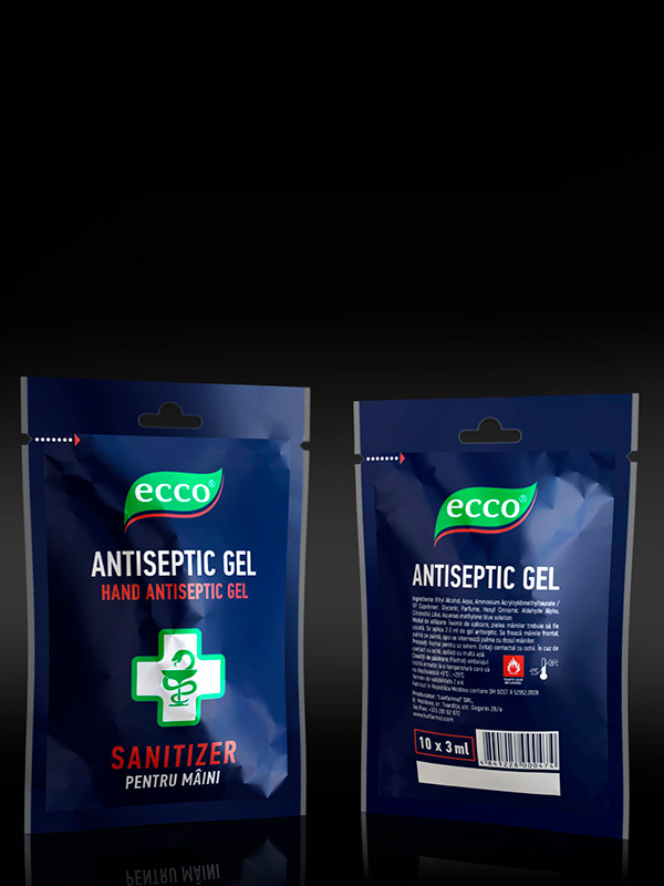 ECCO antiseptic gel 50x3g 20x3g 10x3g single dose